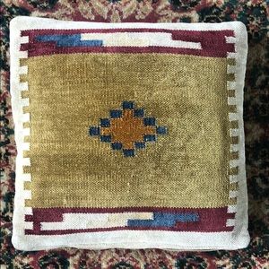 Aztec Print Silk Thread Pillow